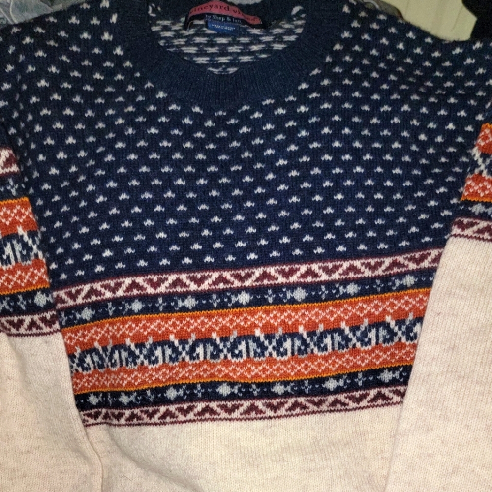 Vinyard Vines 100% Wool Sweater Size M